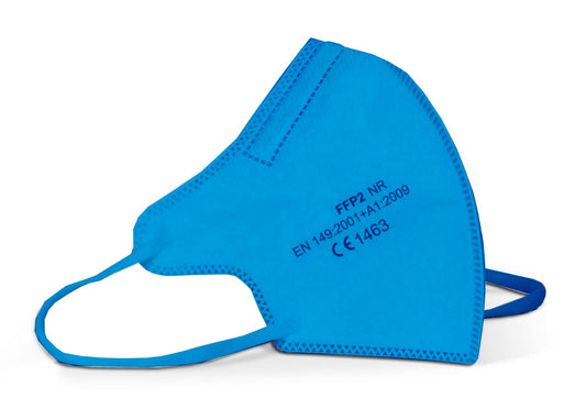 20x Kleine FFP2 Masken Blau Ohrschlaufe Health Bros